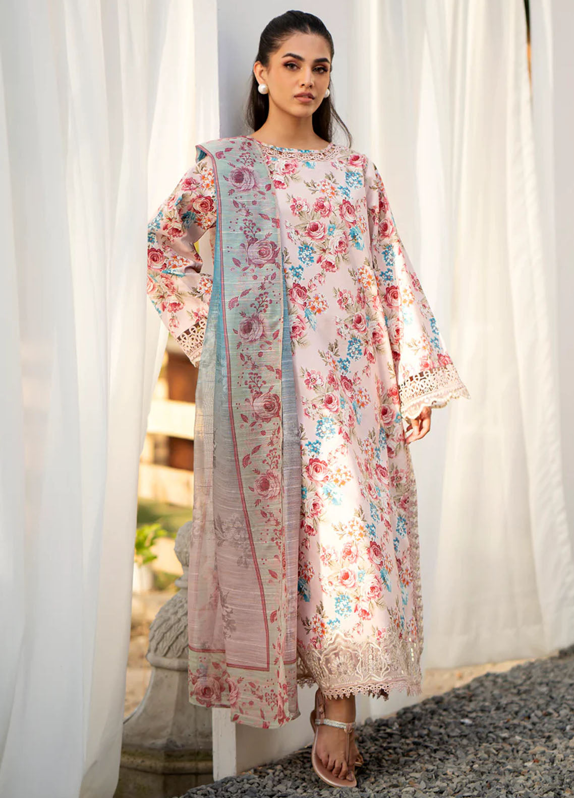 Xenia Formals Summer Somewhere Unsticthed Lawn Collection 2024 Taaqul
