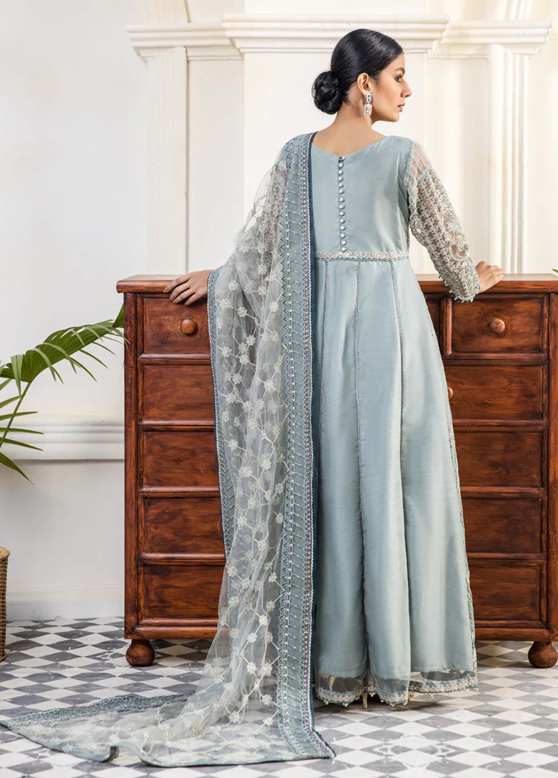 Xenia Formals Pret Embroidered Net 3 Piece Suit XFR-22-322 ANAYEL