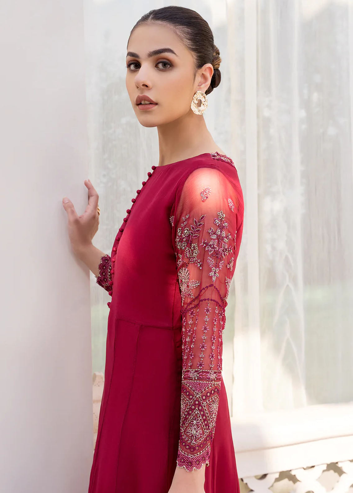Xenia Formals Pret Embroidered Chiffon 3 Piece Suit XFR-23-454 Sadhya