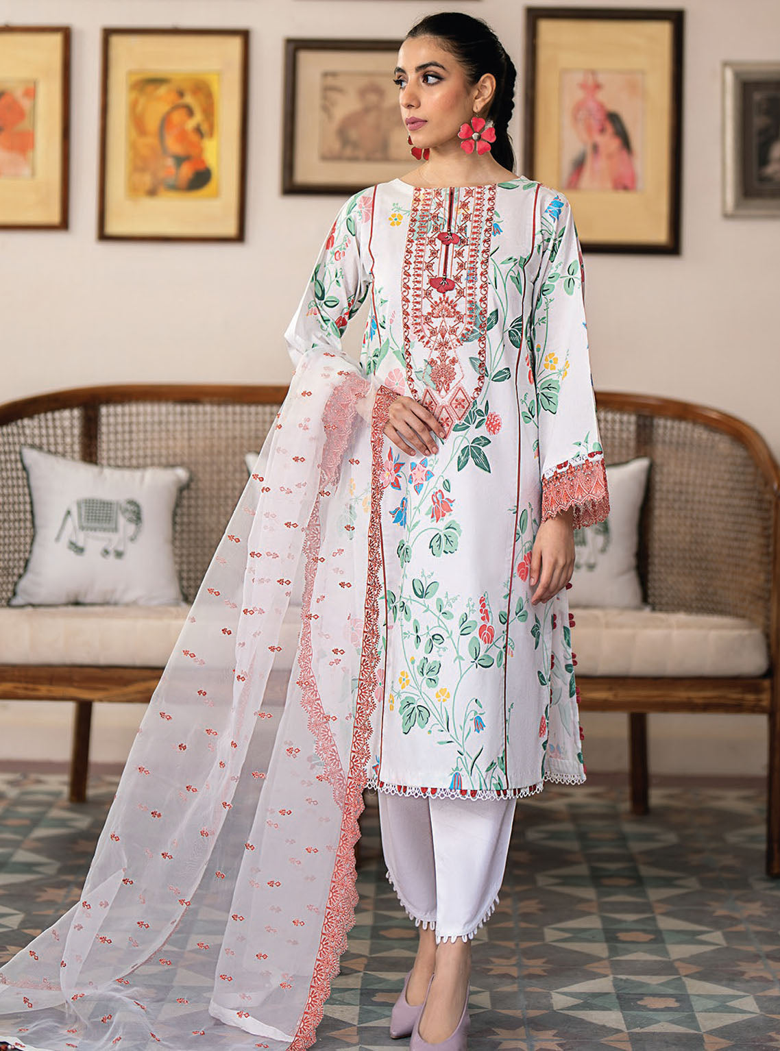 Xenia Formals Summer Soiree Unstitched Lawn Collecton 2024 07- Paulo