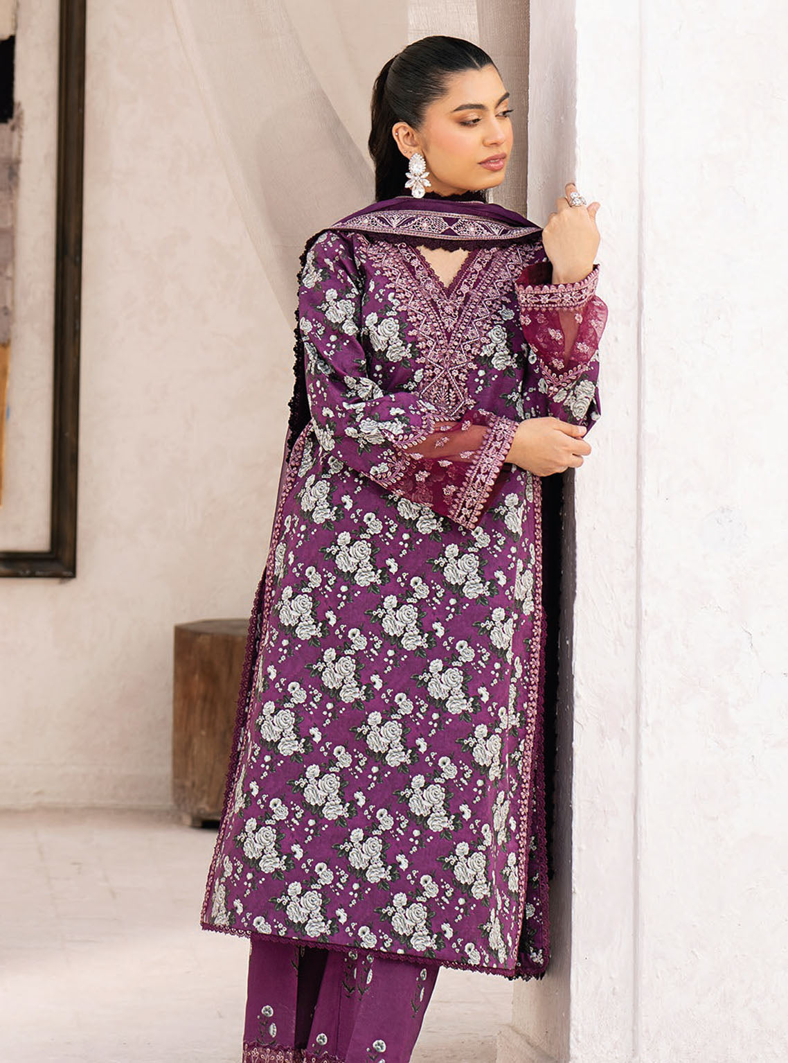 Xenia Formals Summer Soiree Unstitched Lawn Collecton 2024 10- Taamasi Jamun