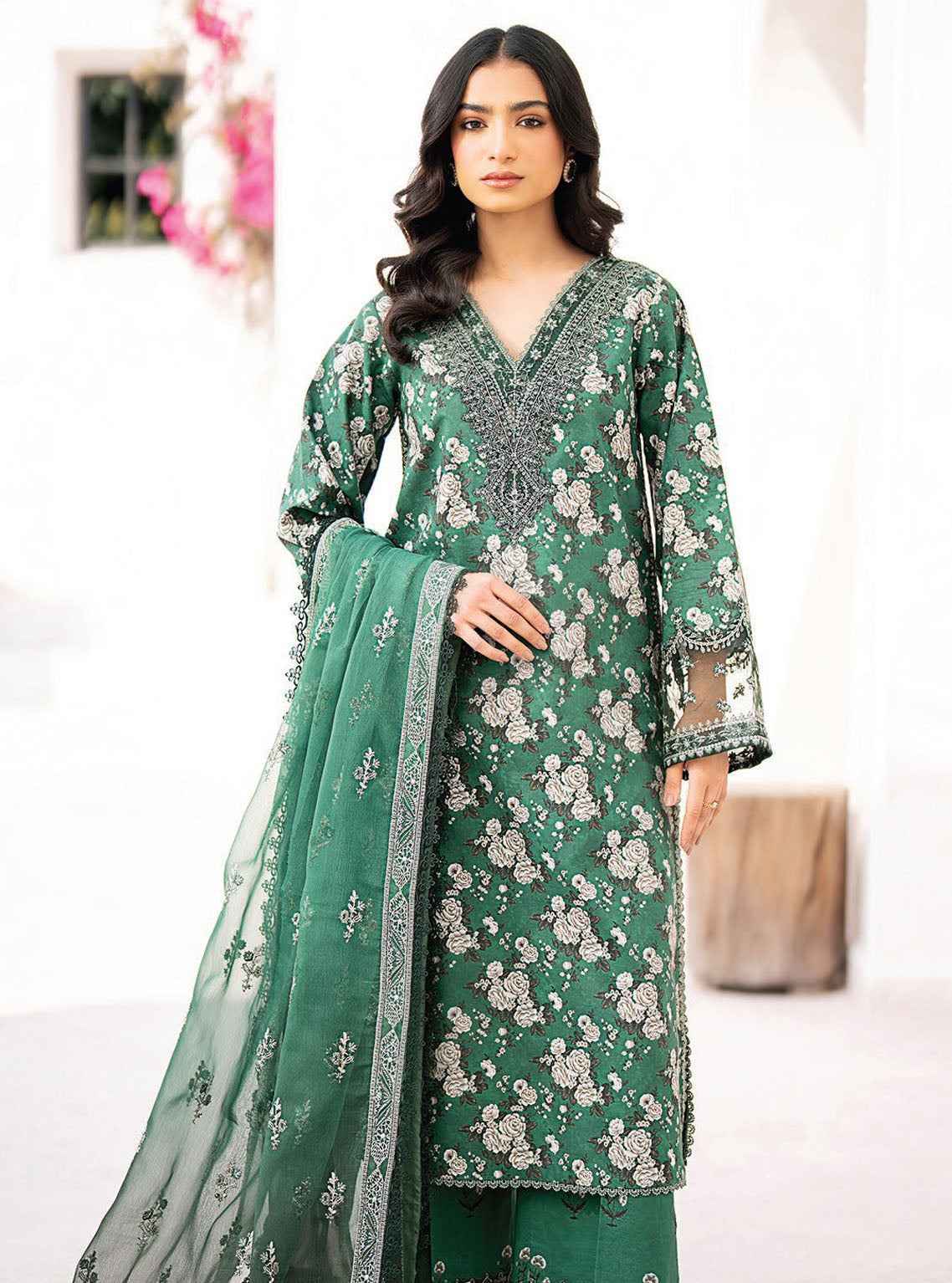 Xenia Formals Summer Soiree Unstitched Lawn Collecton 2024 11- Taamasi Hara