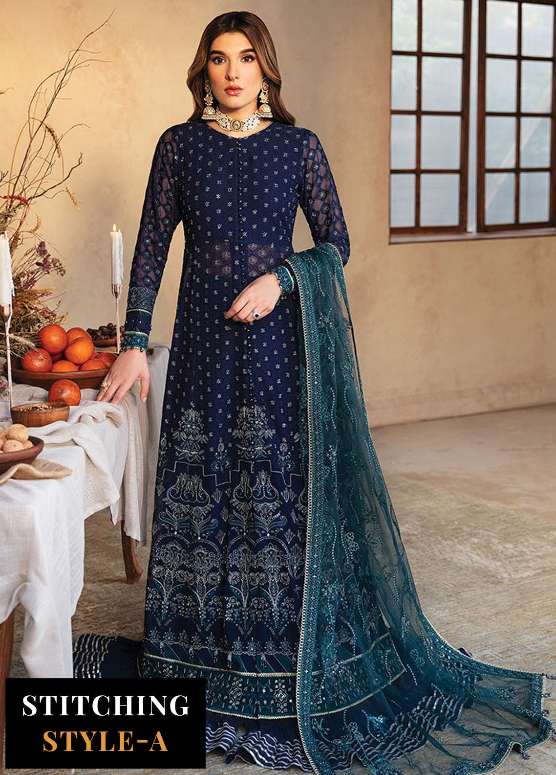 Yesfir By Xenia Formal Unstitched Luxury Collection 2024 3-Chargah