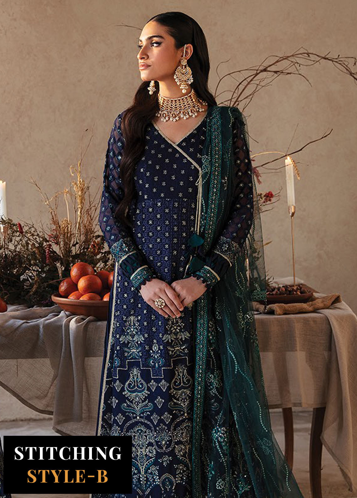 Yesfir By Xenia Formal Unstitched Luxury Collection 2024 3-Chargah