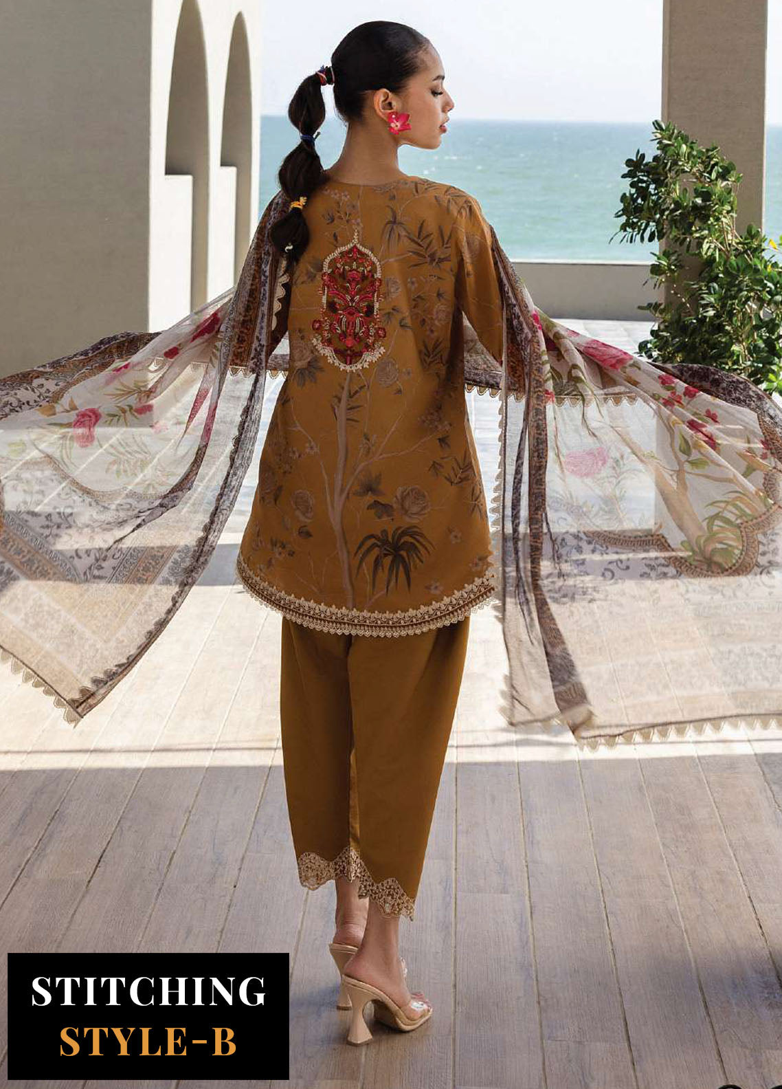 Zainab Chotani Embroidered Lawn Suits Unstitched 3 Piece ZC25TL D-06 Rahma