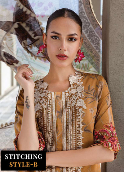 Zainab Chotani Embroidered Lawn Suits Unstitched 3 Piece ZC25TL D-06 Rahma