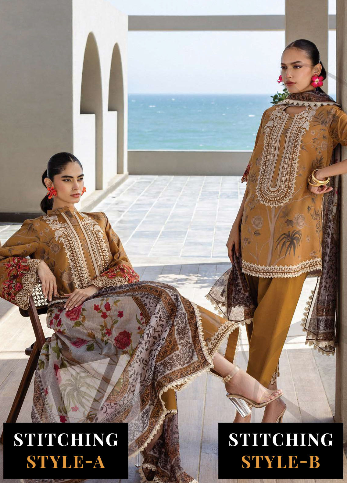 Zainab Chotani Embroidered Lawn Suits Unstitched 3 Piece ZC25TL D-06 Rahma