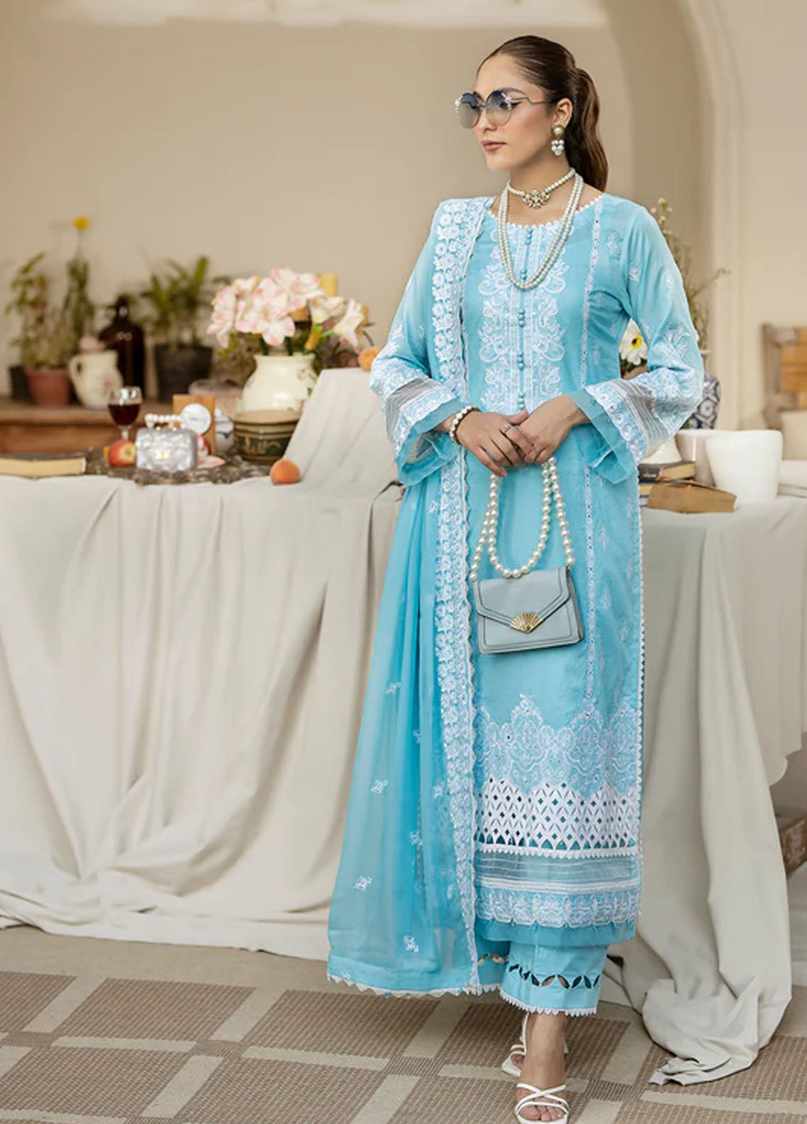 Zora By House Of Nawab Unstitched Luxury Lawn Collection 2024 QAILAH