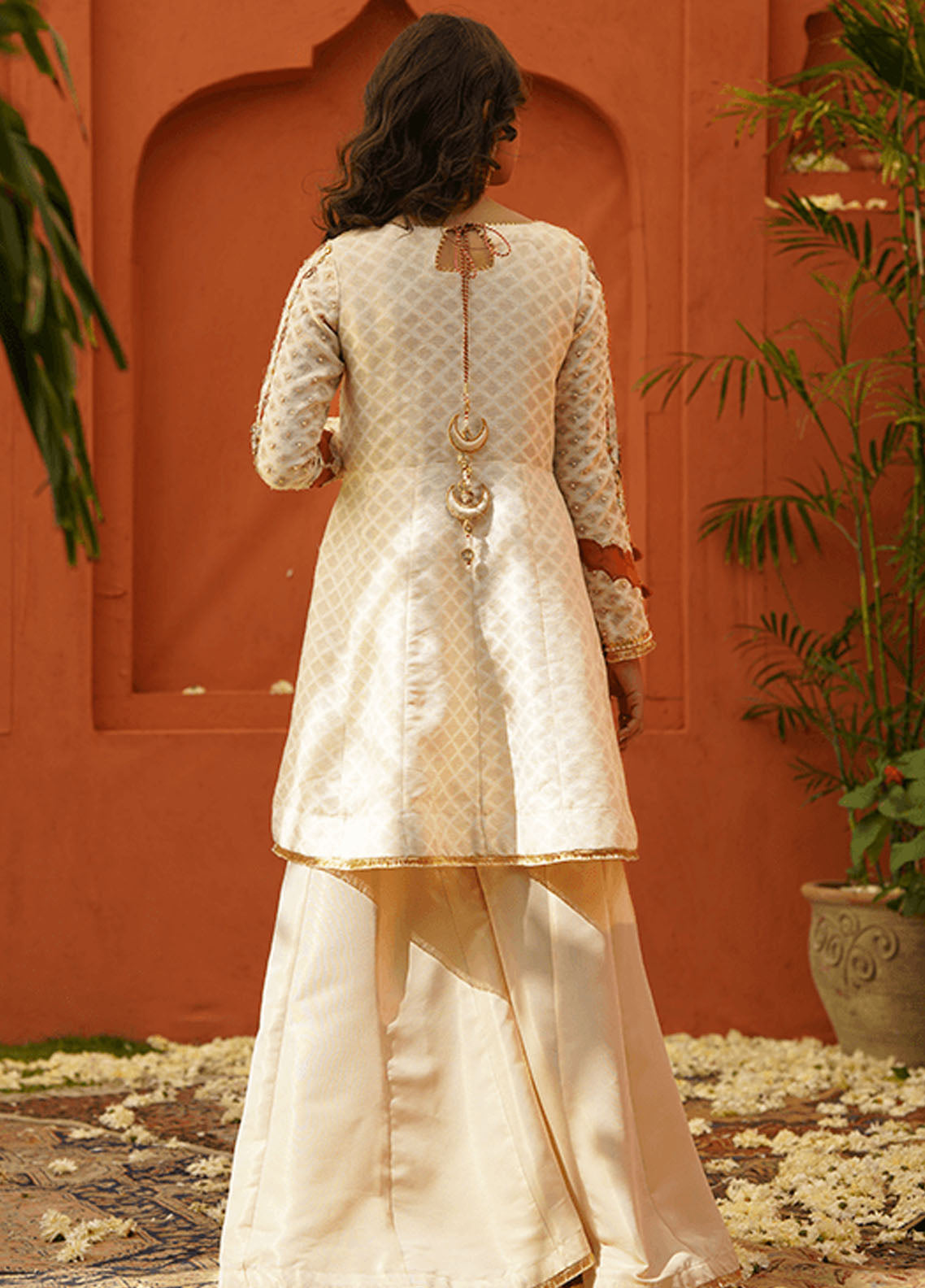 Zaaviay Pret Embroidered Jacquard 3 Piece Suit Chambeli