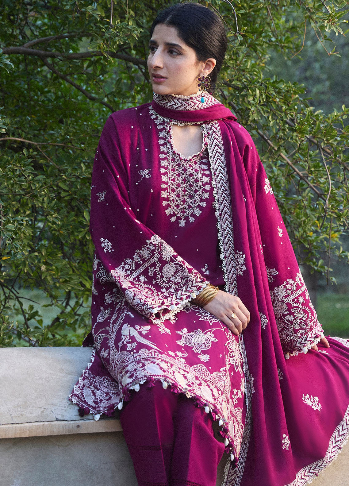 Zaha Unstitched Winter Collection 2024 ZW24-12 Afreen