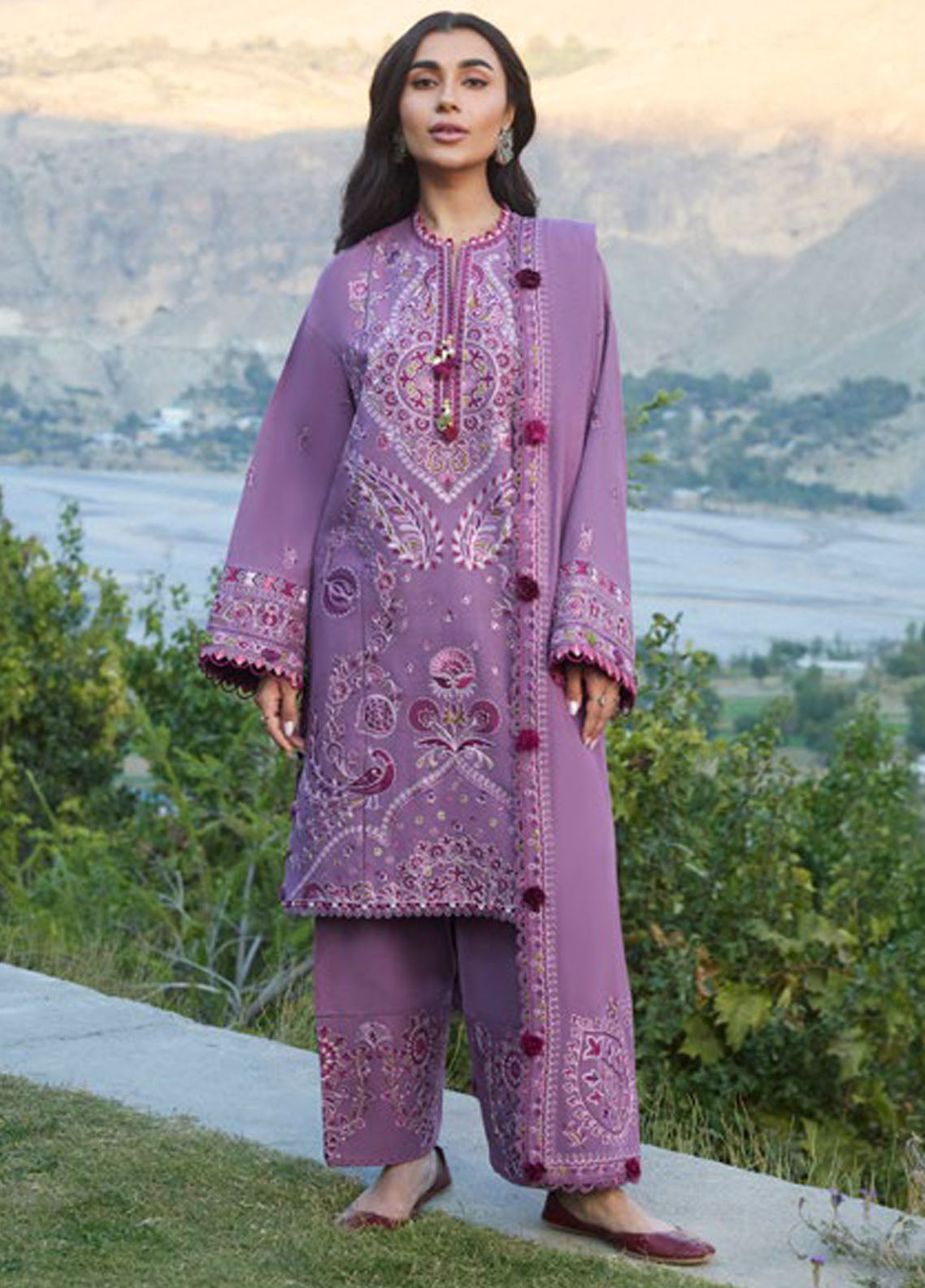 Zaha Unstitched Winter Collection 2024 ZW24-13 Gulrang