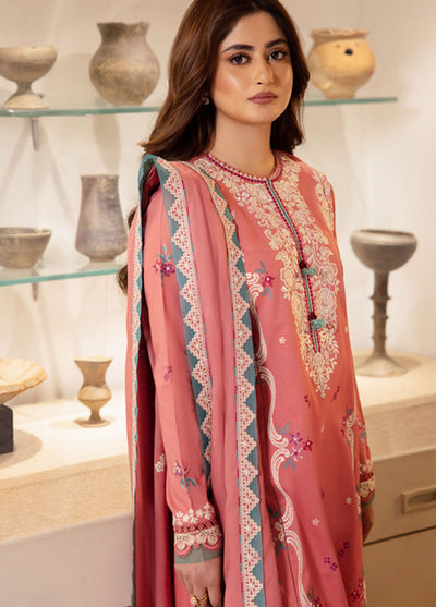 Zaha Unstitched Lawn Collection 2024 ZL24-02B