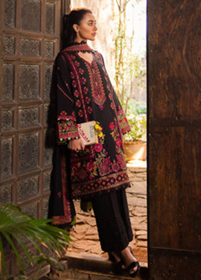 Zaha Unstitched Lawn Collection 2024 ZL24-08B