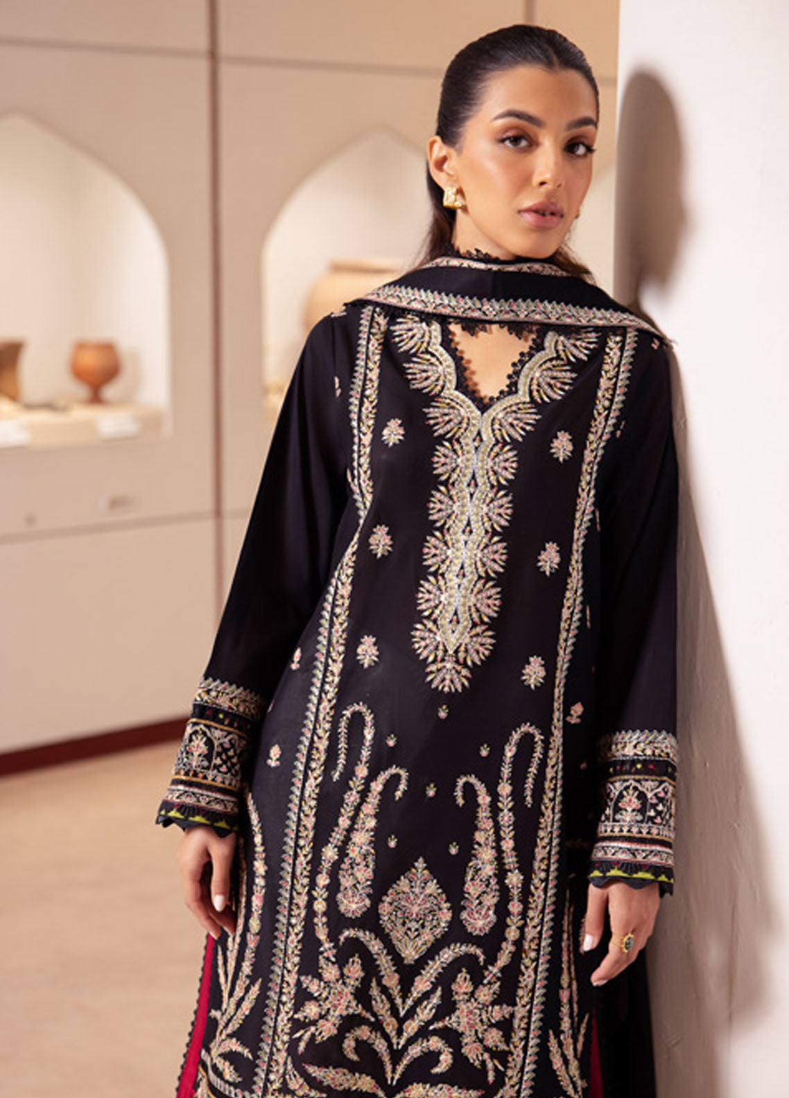 Zaha Unstitched Lawn Collection 2024 ZL24-09B