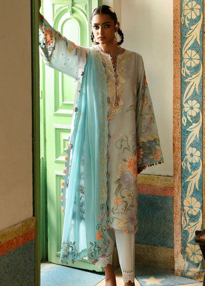 Zaha by Khadijah Shah Embroidered Lawn Suits Unstitched 3 Piece ZL25UF D-03 Shehrbano