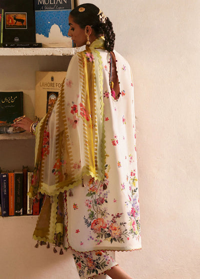 Zaha by Khadijah Shah Embroidered Lawn Suits Unstitched 3 Piece ZL25UF D-10 Chandni