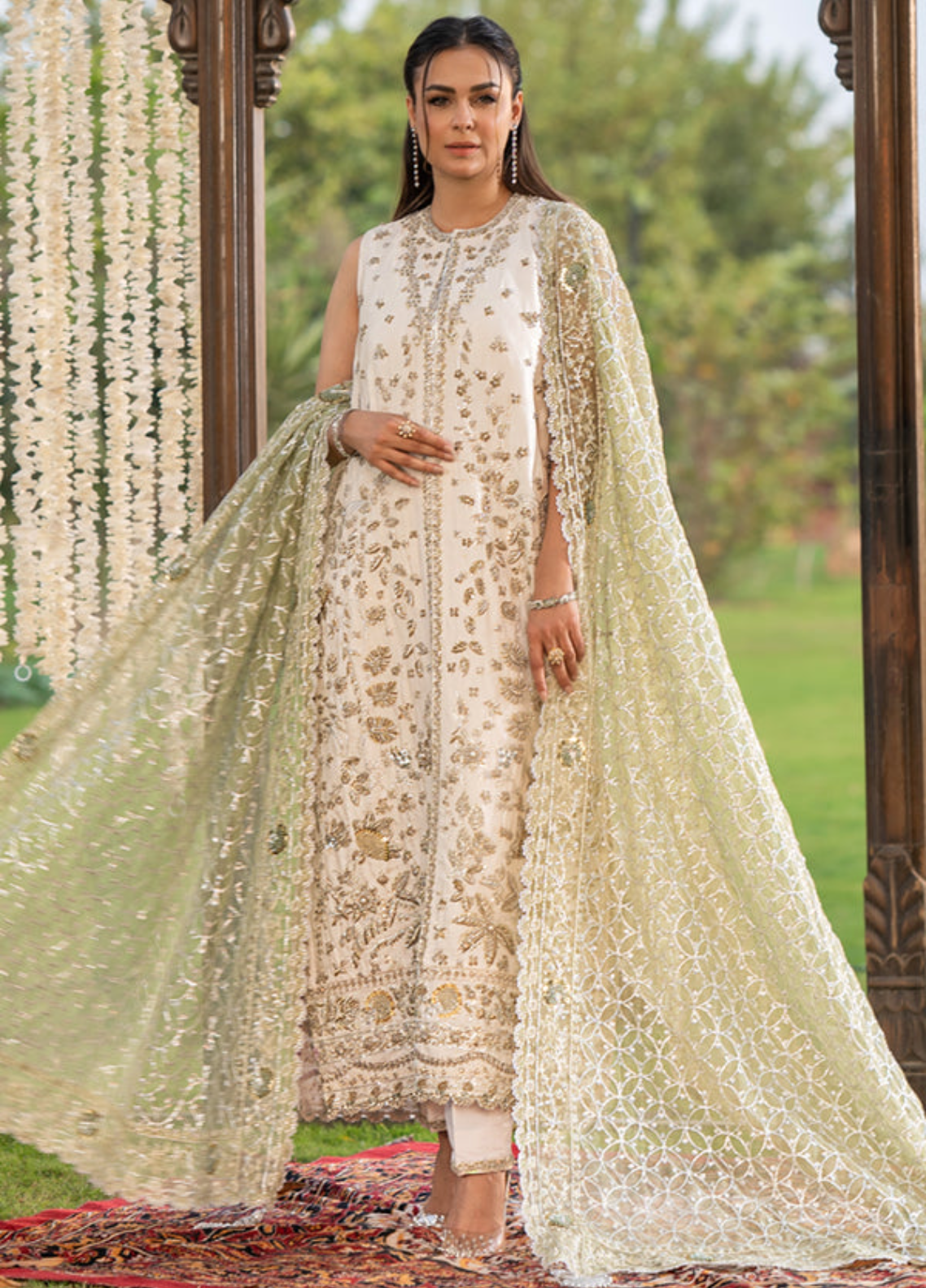 Zaib Un Nisa Pret Embroidered Silk 3 Piece Suit Gulnar