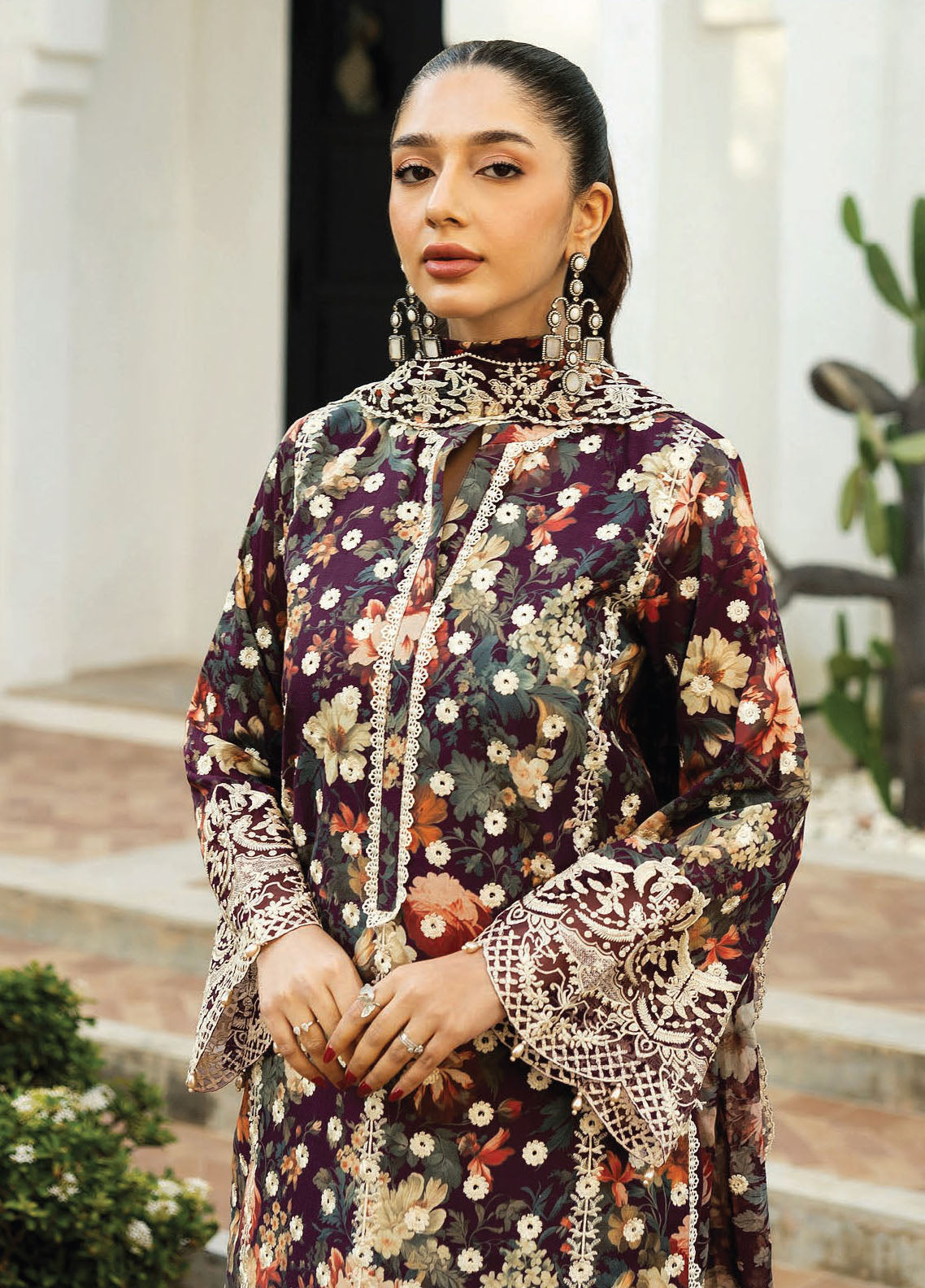 Zainab Chottani Embroidered Chikankari Suits Unstitched 3 Piece D10B Reeya