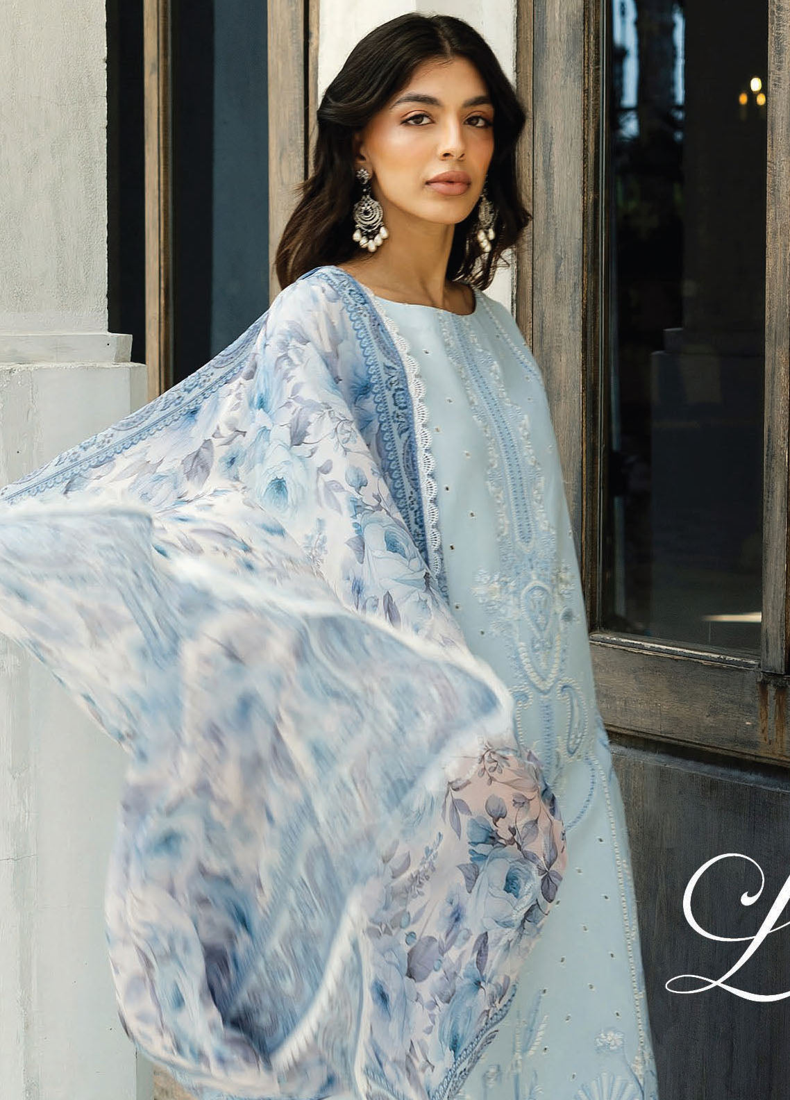 Zainab Chottani Embroidered Chikankari Suits Unstitched 3 Piece D7B Liyah