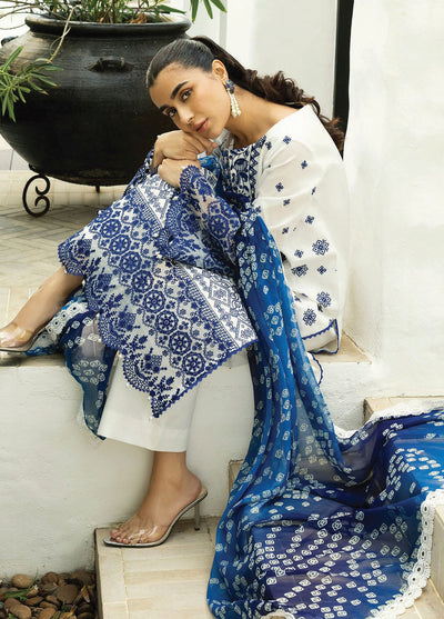 Zainab Chottani Embroidered Chikankari Suits Unstitched 3 Piece D8A Reem