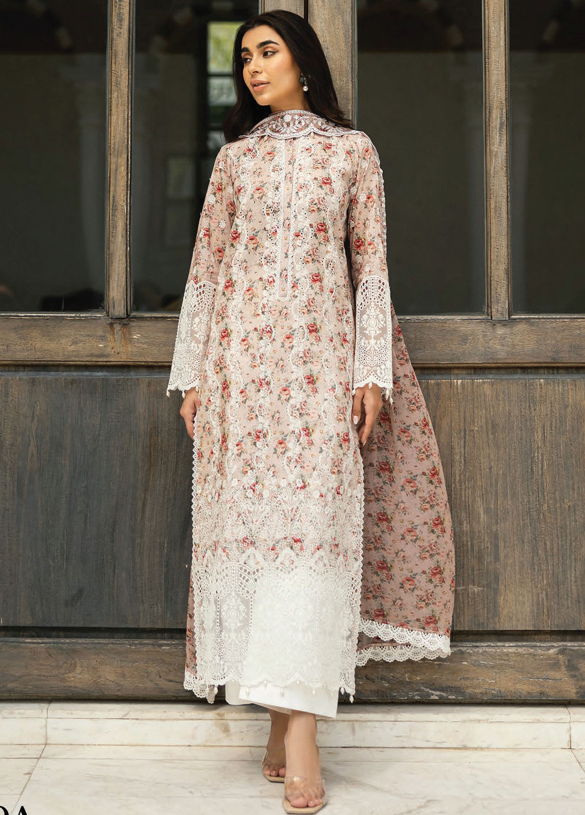 Zainab Chottani Embroidered Chikankari Suits Unstitched 3 Piece D9A Lamia