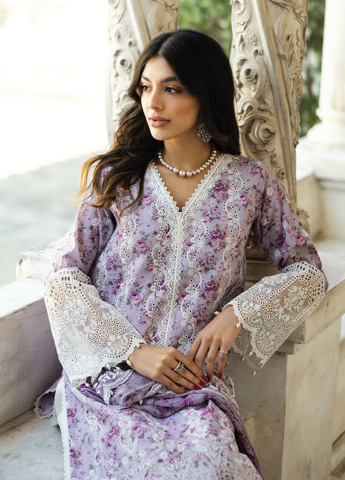 Zainab Chottani Embroidered Chikankari Suits Unstitched 3 Piece D9B Lamia