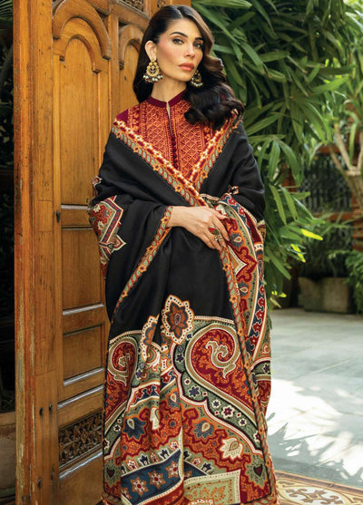 Zainab Chottani Unstitched Winter Shawls Collection 2024 D-10 Sila