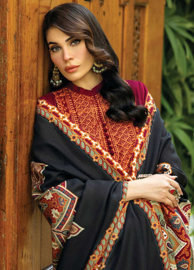 Zainab Chottani Unstitched Winter Shawls Collection 2024 D-10 Sila