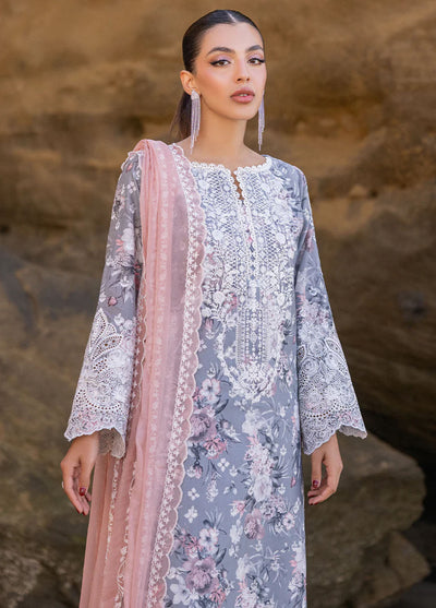 Zainab Chottani Chikankari Luxury Unstitched Collection 2024 D-10A Lana