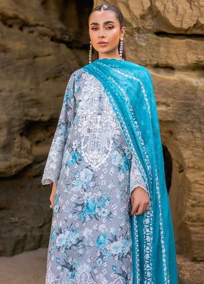 Zainab Chottani Chikankari Luxury Unstitched Collection 2024 D-10B Lana