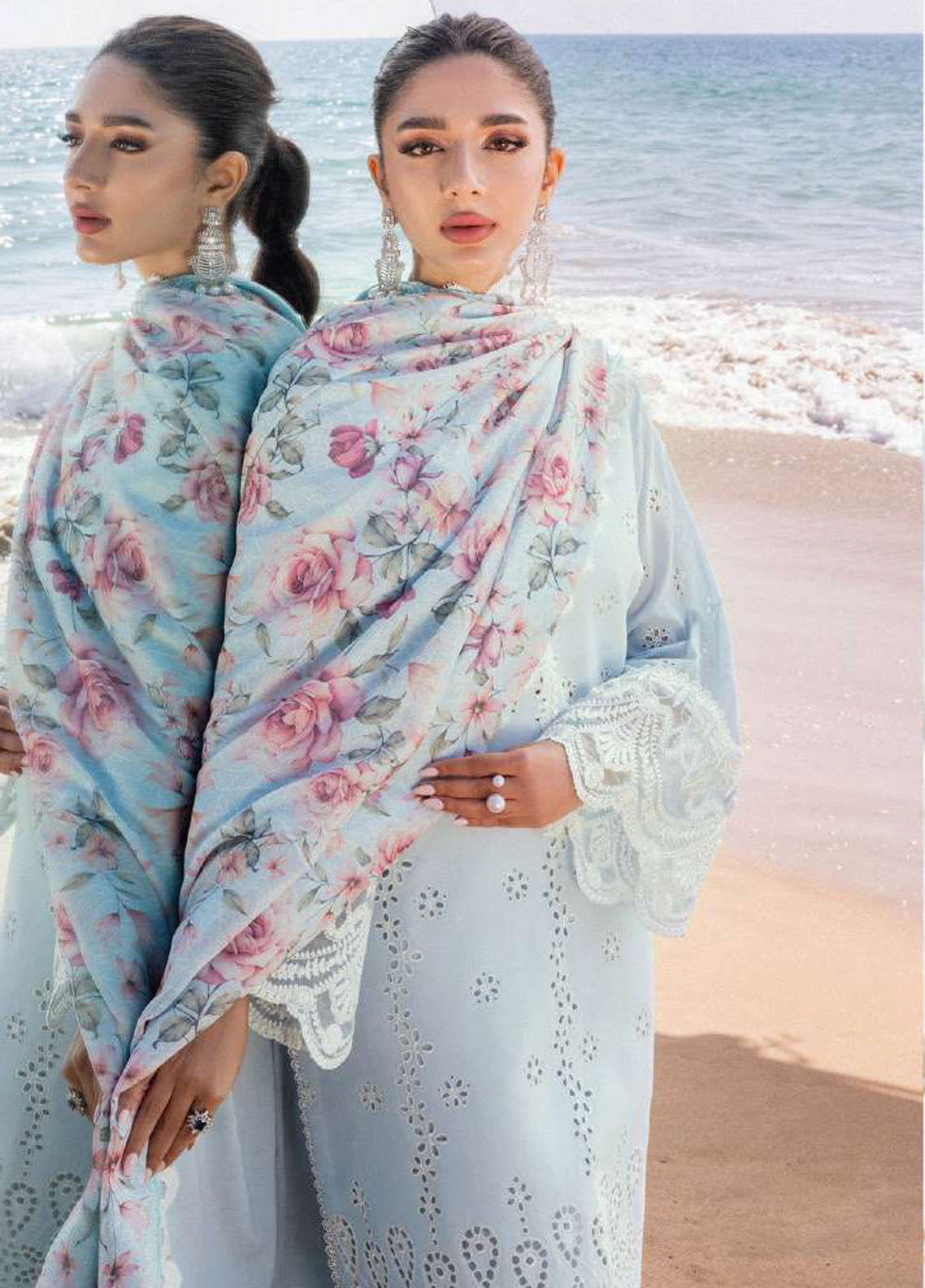 Zainab Chottani Chikankari Luxury Unstitched Collection 2024 D-2B Nora