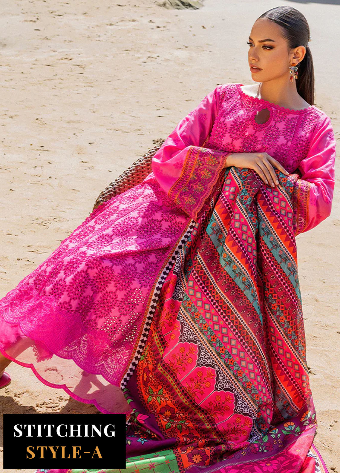Zainab Chottani Chikankari Luxury Unstitched Collection 2024 D-6A Laali