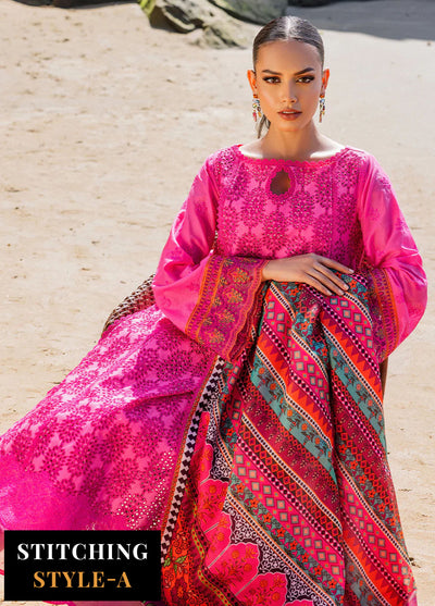 Zainab Chottani Chikankari Luxury Unstitched Collection 2024 D-6A Laali