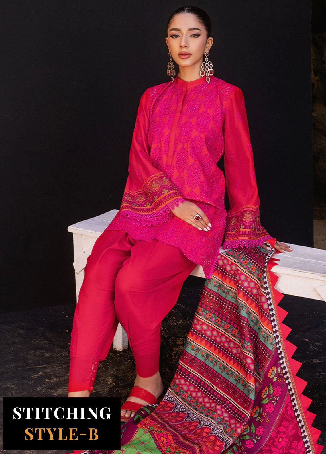 Zainab Chottani Chikankari Luxury Unstitched Collection 2024 D-6B Laali