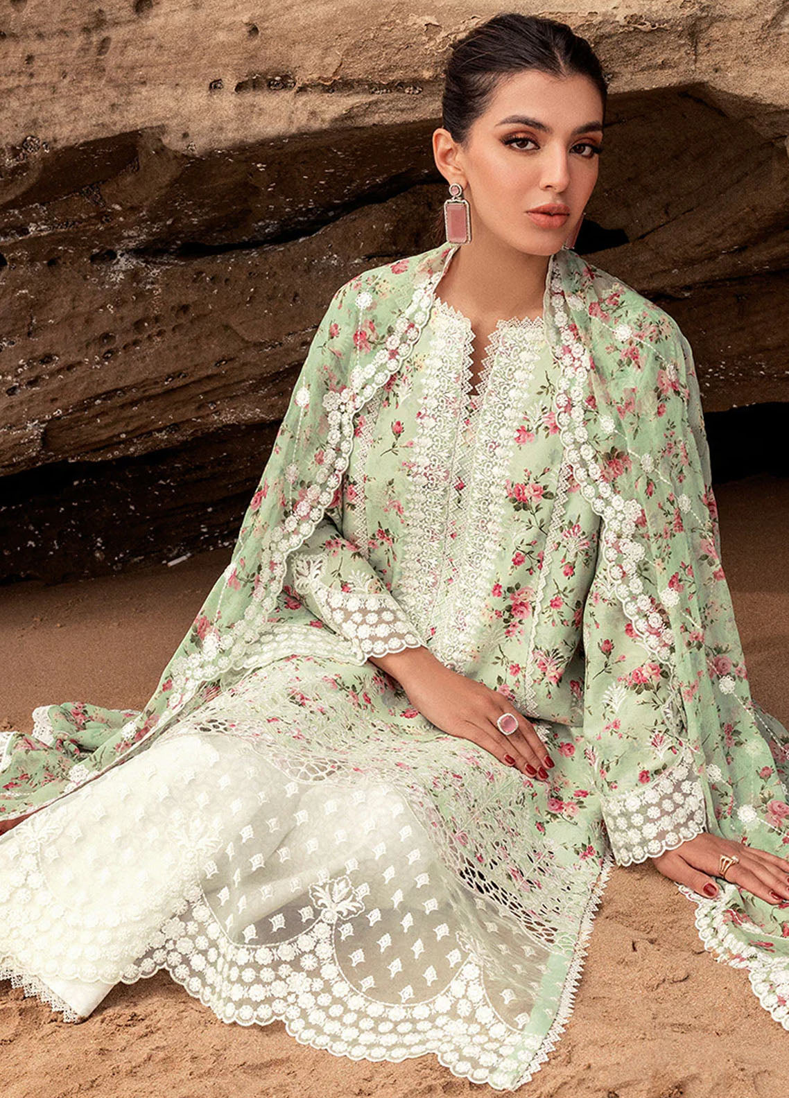 Zainab Chottani Chikankari Luxury Unstitched Collection 2024 D-9A Esme