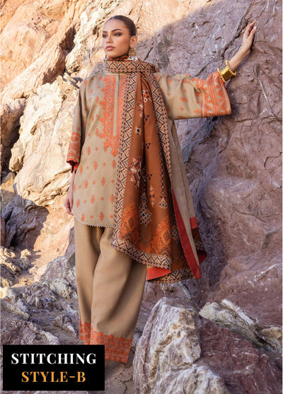 Zainab Chottani Winter Shawl Unstitched Collection 2023 D6 Azal