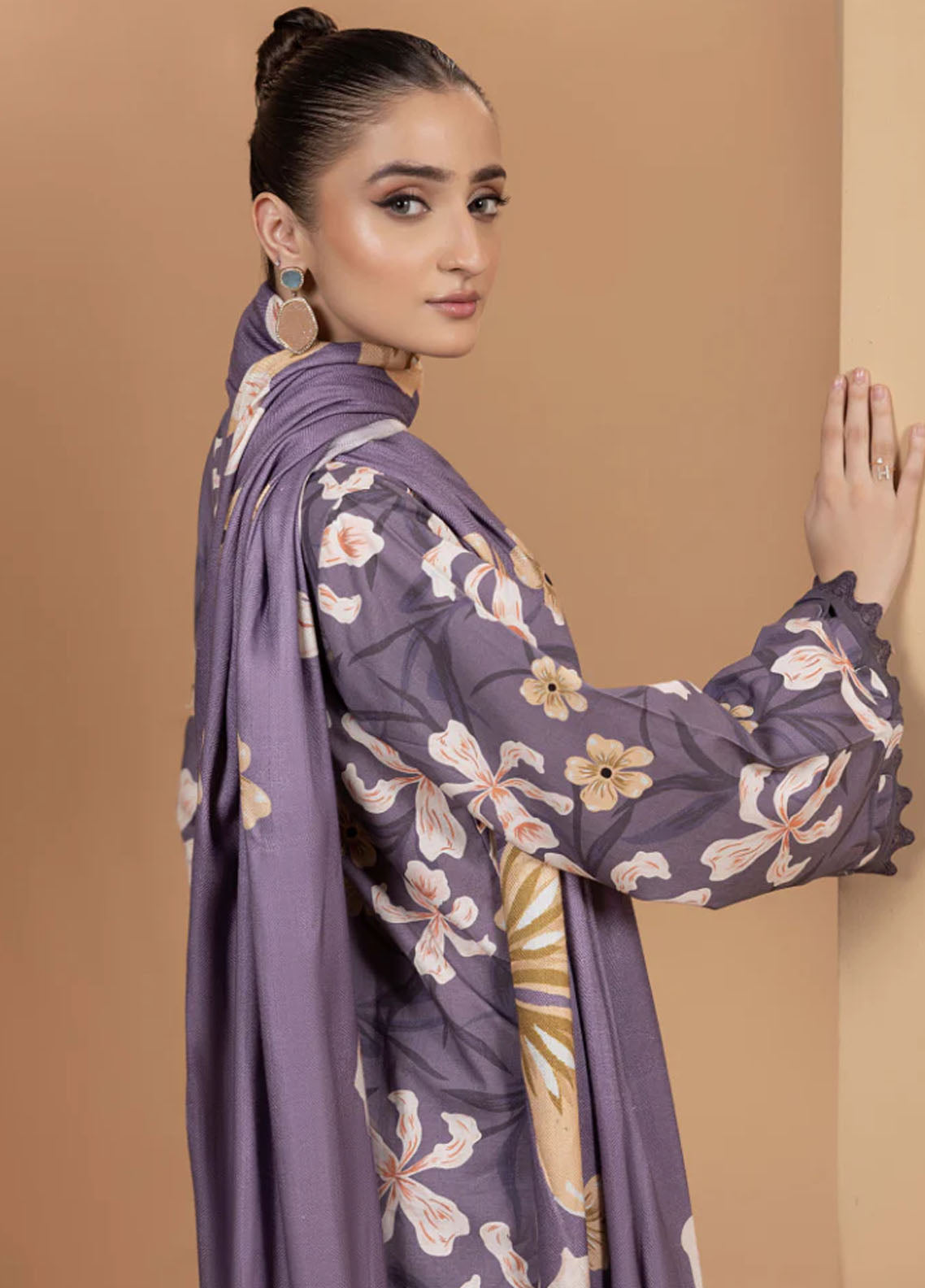 Zara By Humdum Unstitched Khaddar Collection 2024 D-05