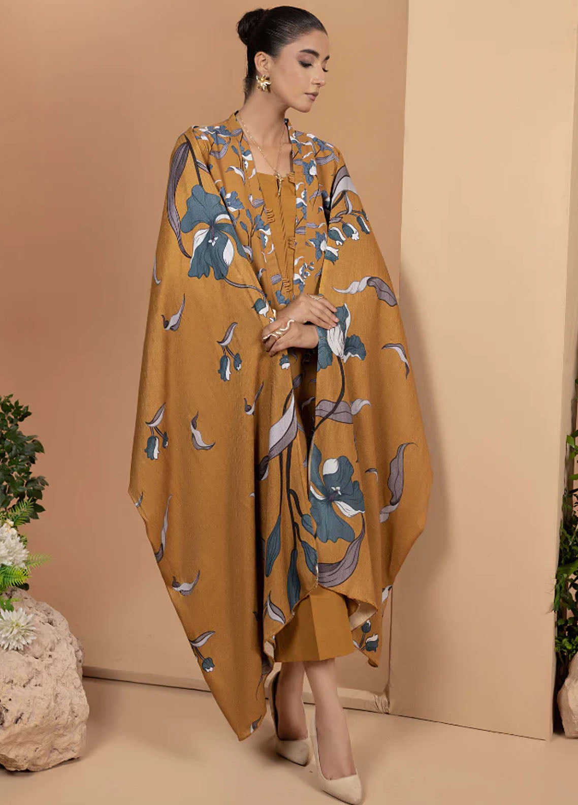 Zara By Humdum Unstitched Khaddar Collection 2024 D-08