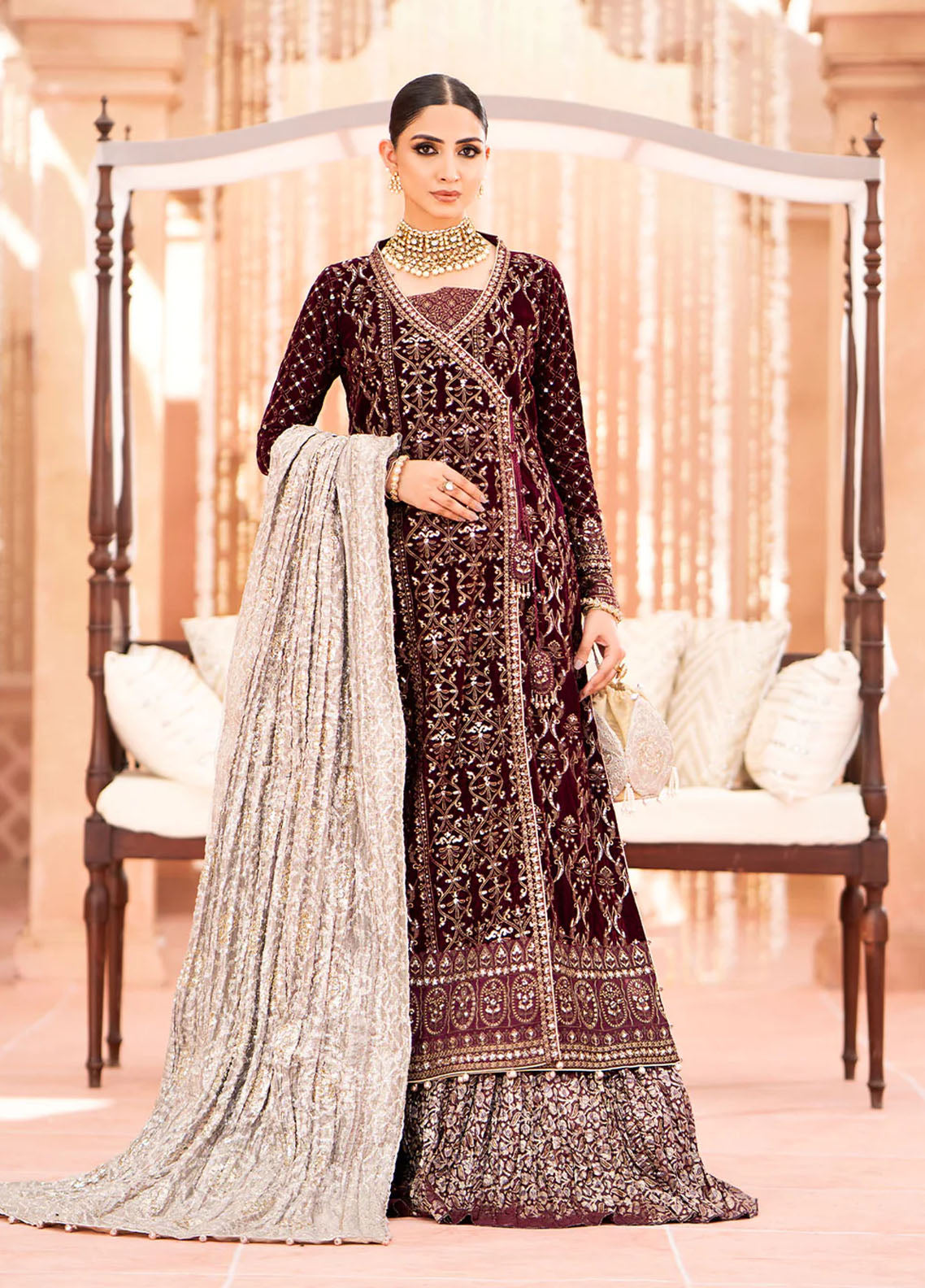 Zardozi By AIK Atelier Velvet Collection 2023 Look 08