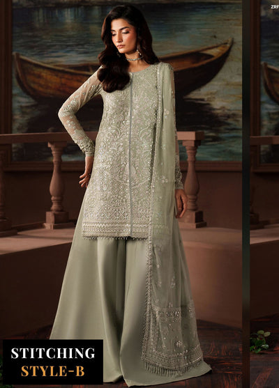 Zarif Embroidered Chiffon Suits Unstitched 3 Piece ZAF25PC Prc-02 Ethel