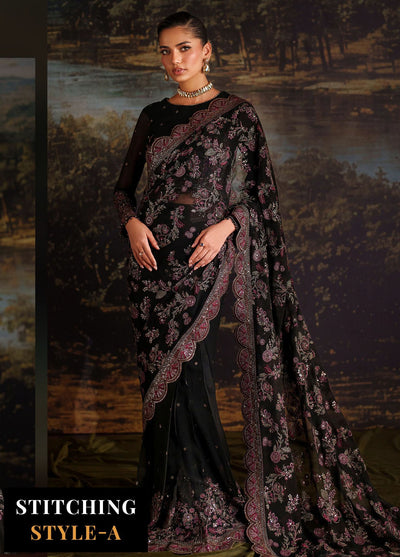 Zarif Embroidered Chiffon Suits Unstitched 3 Piece ZAF25PC Prc-04 Victoria