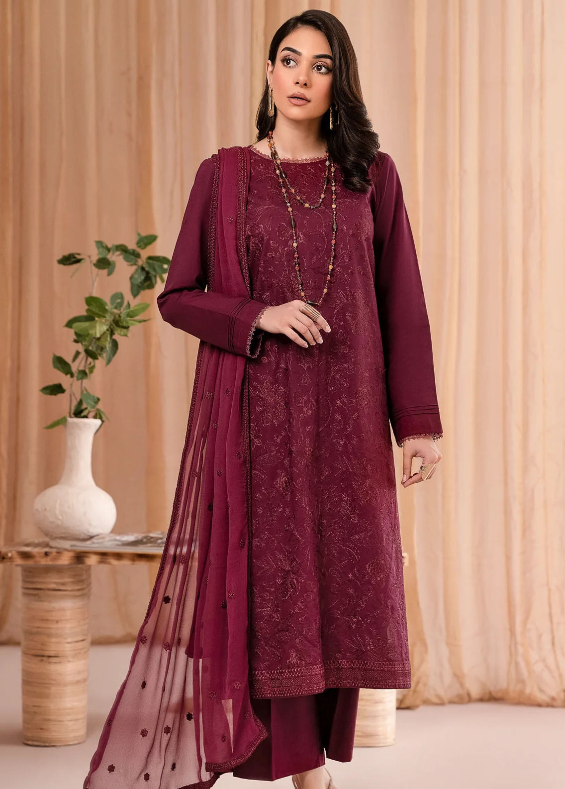 Zarif Pret Embroidered Cambric 3 Piece Suit CP-01 Elena