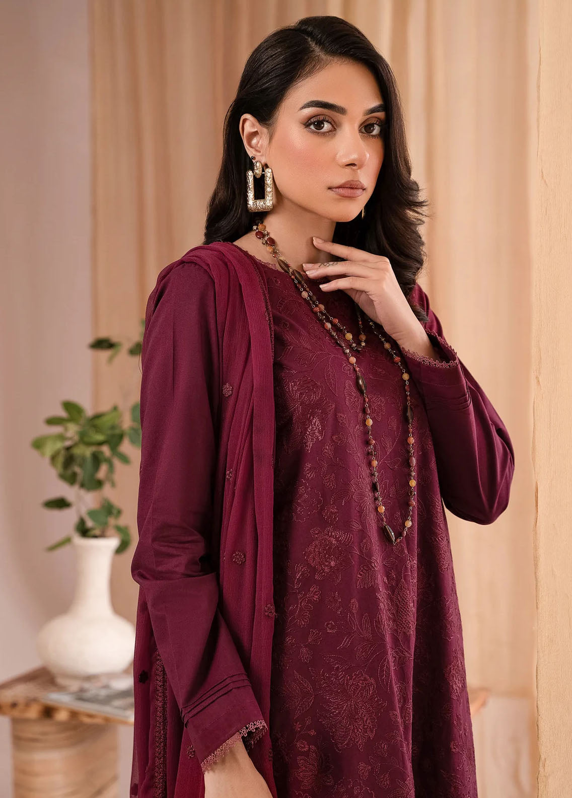 Zarif Pret Embroidered Cambric 3 Piece Suit CP-01 Elena