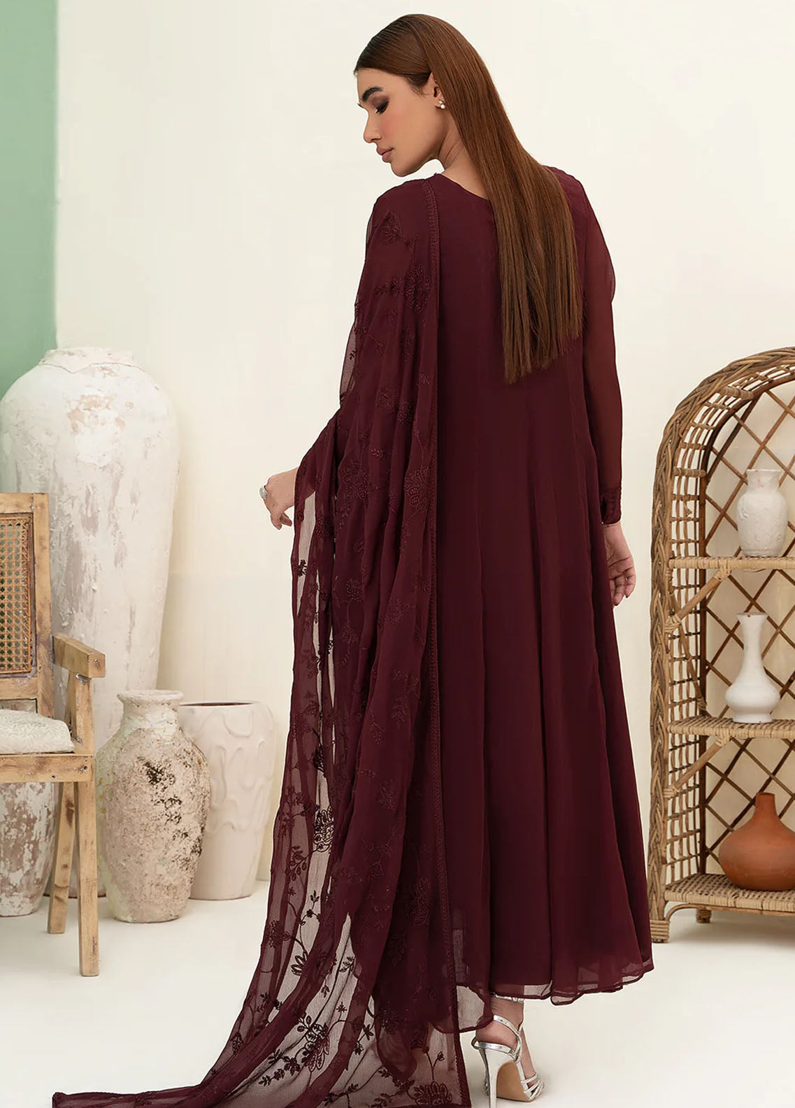 Zarif Pret Embroidered Chiffon 3 Piece Cindy