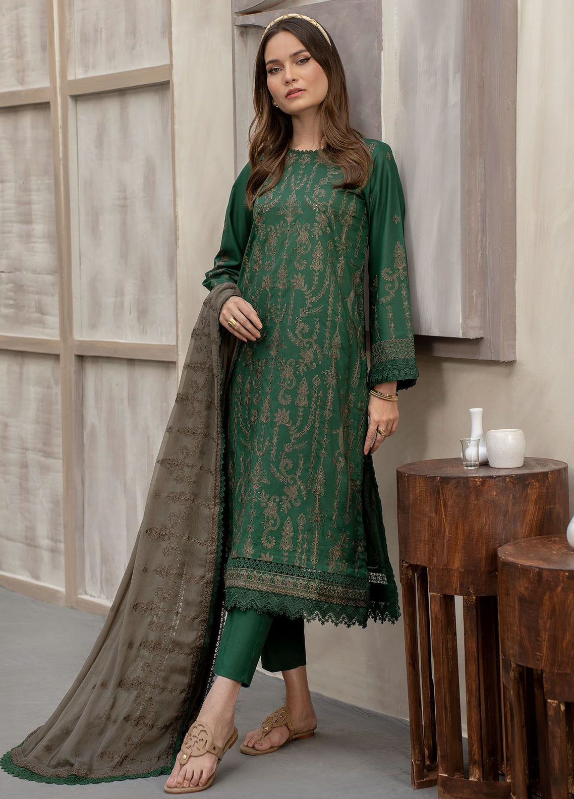 Zarif Unstitched Festive Lawn Collection 2024 ZFL-06 Livia