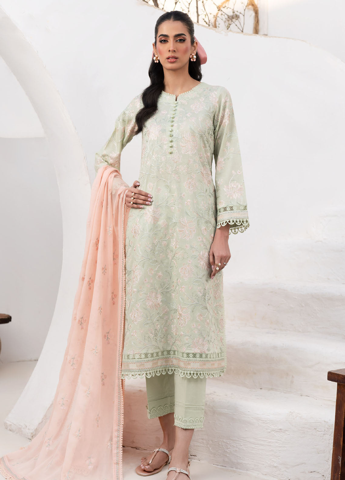 Zarif Unstitched Eid Lawn Edit 2024 ZL 03 Sephora