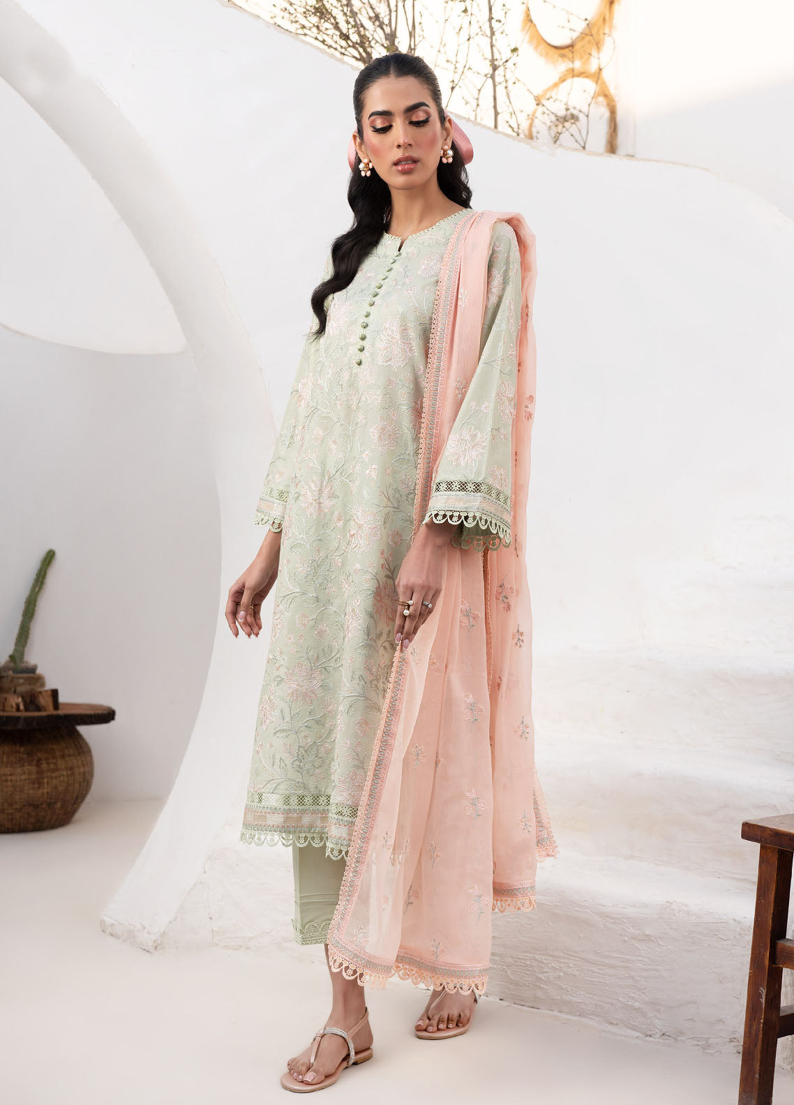 Zarif Unstitched Eid Lawn Edit 2024 ZL 03 Sephora