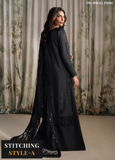 Zarif Unstitched Raw Silk Collection 2024 ZRF-RW-02 Zivah