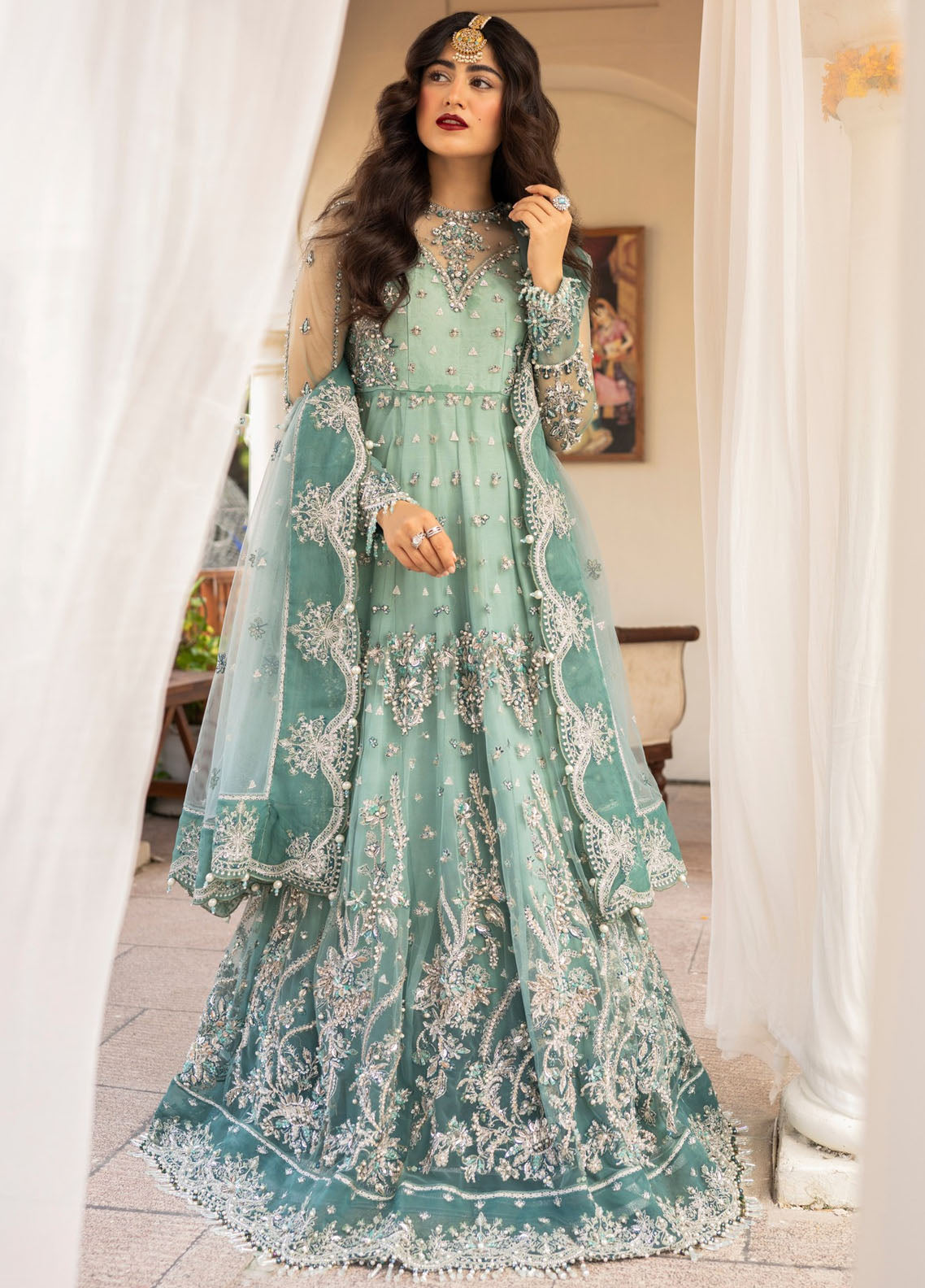 Zarin By Eleshia Unstitched Wedding Festive Collection 2023 D-01 Zarela