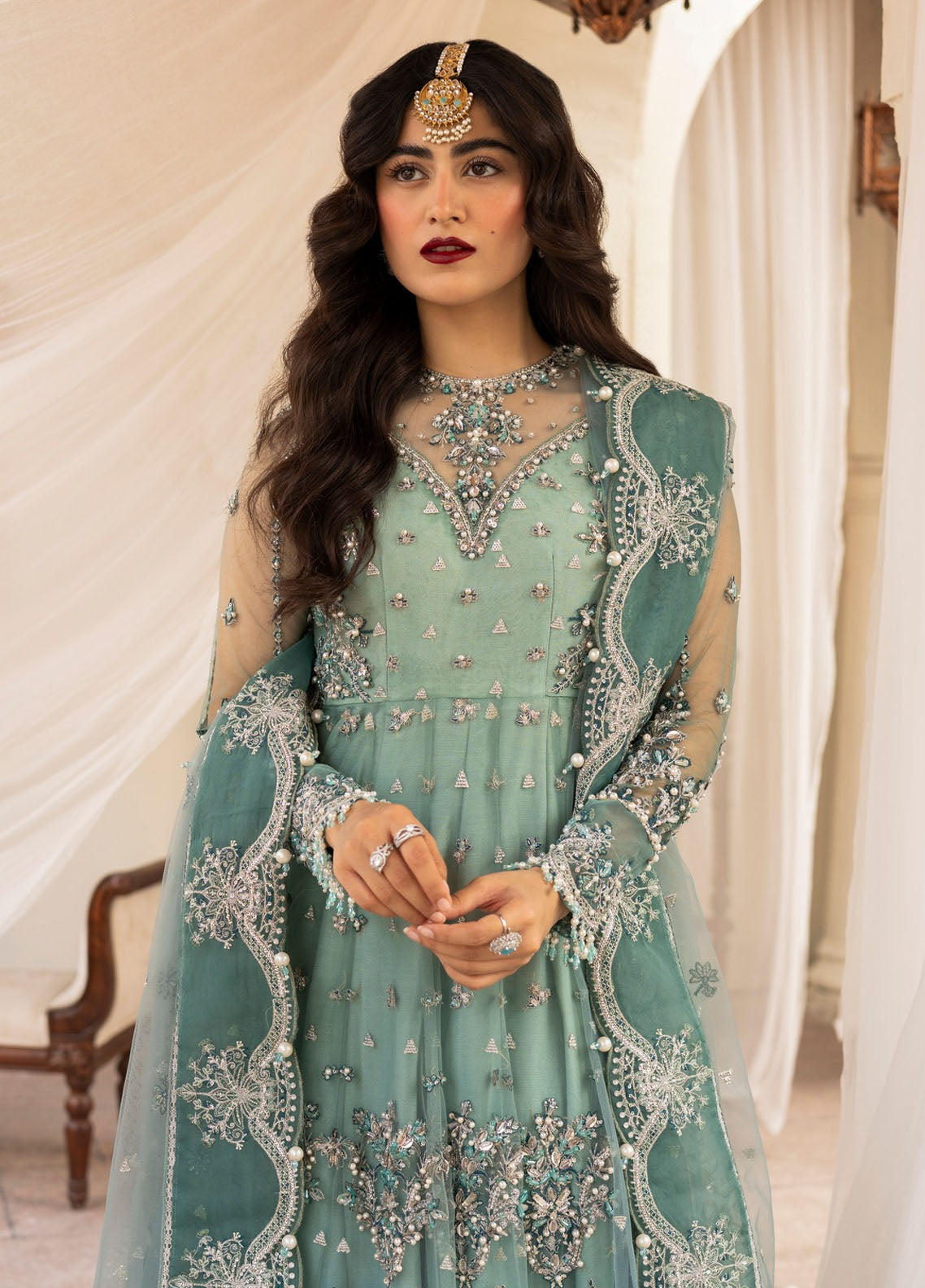 Zarin By Eleshia Unstitched Wedding Festive Collection 2023 D-01 Zarela